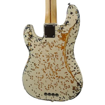 1993 Fender Custom Shop ‘50s P/J Precision Jazz Bass Olympic White Relic image 2