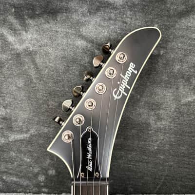 Epiphone Dave Mustaine Flying V Prophecy Electric Guitar Aged Dark Red Burst image 4