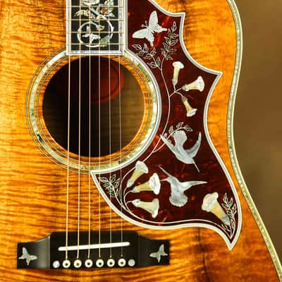Gibson Master Museum Hummingbird Koa Ren Ferguson Custom Acoustic Guitar image 9