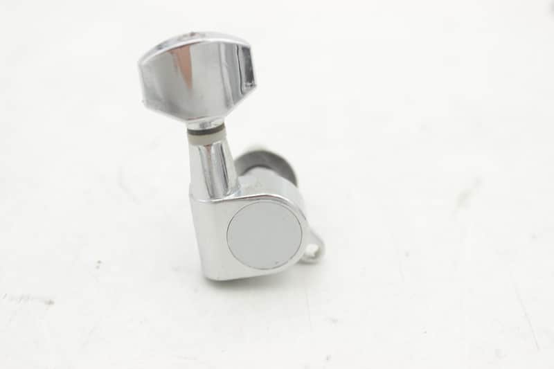 6 in Line Chrome Strat-Style Guitar Tuner Tuning Peg Set w/ Screws image 1
