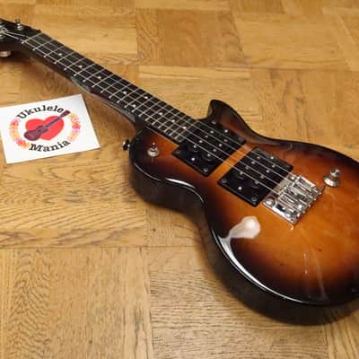 RISA Les Paul Tobacco Sunburst Electric Concert Ukulele #4974 image 6