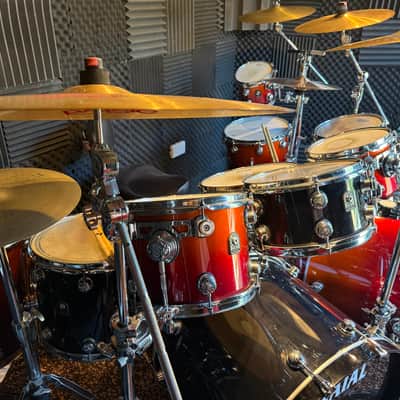 NATAL LARGE DRUM KIT. 12 DRUMS IN ALL. 7 CYMBALS image 3