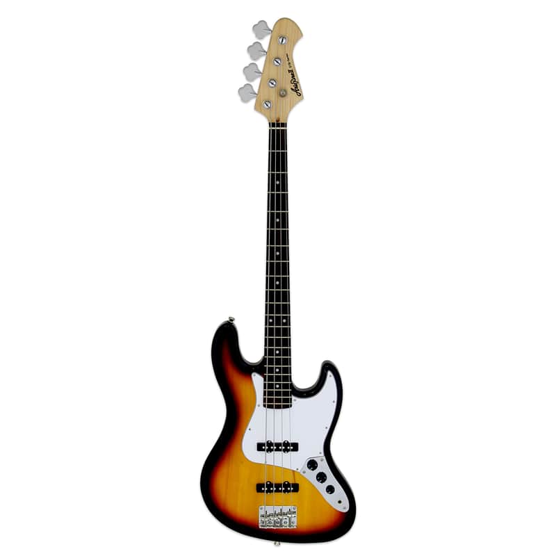 Aria STB-JB-3TS STB Series Basswood Body Bolt-On Maple Neck 4-String Electric Bass Guitar image 1