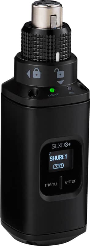 Shure SLXD3+ Plug-On Wireless Microphone Transmitter image 1