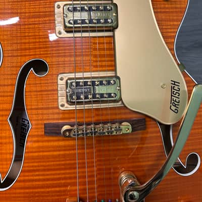 Gretsch G6120TM Tiger Maple Orange Hollow Body Electric Guitar 2006 #2692 image 7
