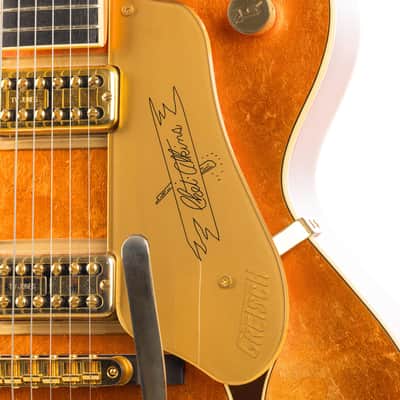 Gretsch USA Custom Shop Stephen Stern G6120-125 Chet Atkins 125th Anniversary - Transparent Orange over Gold Leaf image 10