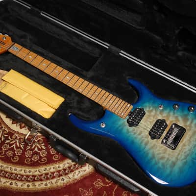 Music Man BFR LTD JP15-6 Quilt Maple 2015 - Bali Blue image 12