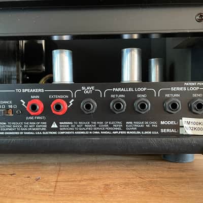 Randall RM100KH Kirk Hammett Signature MTS Series 3-Channel 100-Watt Modular Tube Guitar Amp Head 2010s - Black image 12
