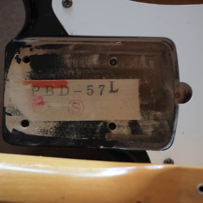Japan MIJ era LH Lefty Lefthanded reverse Fender PB Precision 57 Japan Reissue  1991 Sunburts image 4