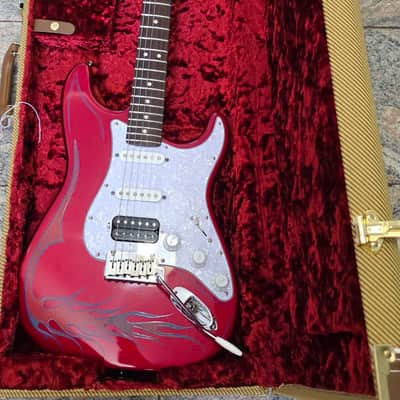 Fender American Standard Stratocaster with Matching Headstock, Rosewood Fretboard 1995 - Candy Apple Red with UPGRADES image 9