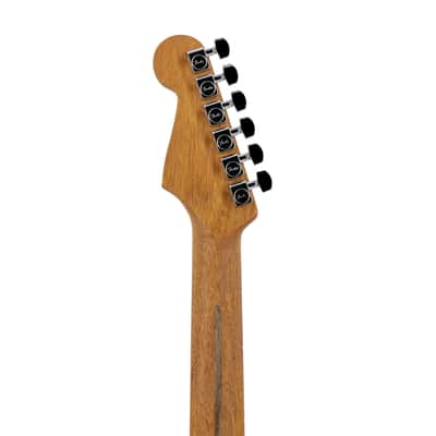 Fender FSR American Acoustasonic Stratocaster Guitar w/Bag, Ebony FB, Shell Pink, US231XXXX image 9