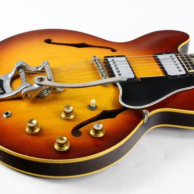 1965 Gibson ES-335 TD Vintage Semi Hollow Guitar WIDE NUT Factory Bigsby! image 15