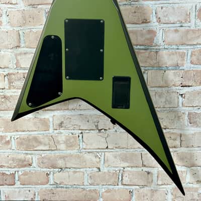 Jackson X Series RRX24 Rhoads with Laurel Fretboard 2023 - Matte Army Drab with Black Bevels image 4