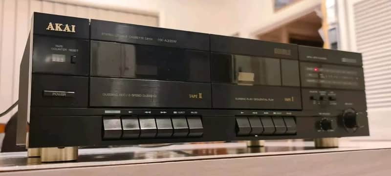 VINTAGE AKAI DOUBLE CASSETTE DECK/DUB HIGH SPEED RECORDING image 1