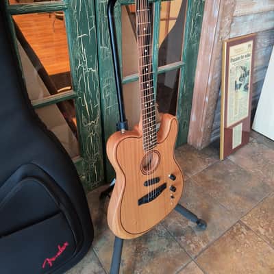 Fender American Acoustasonic Tele Telecaster All Mahogany w/ Deluxe Gig Bag image 3