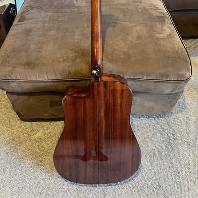 Recording King RD-06-CE 06 Series Solid Top Cutaway Dreadnought with Pickup 2010s - Natural Gloss image 3