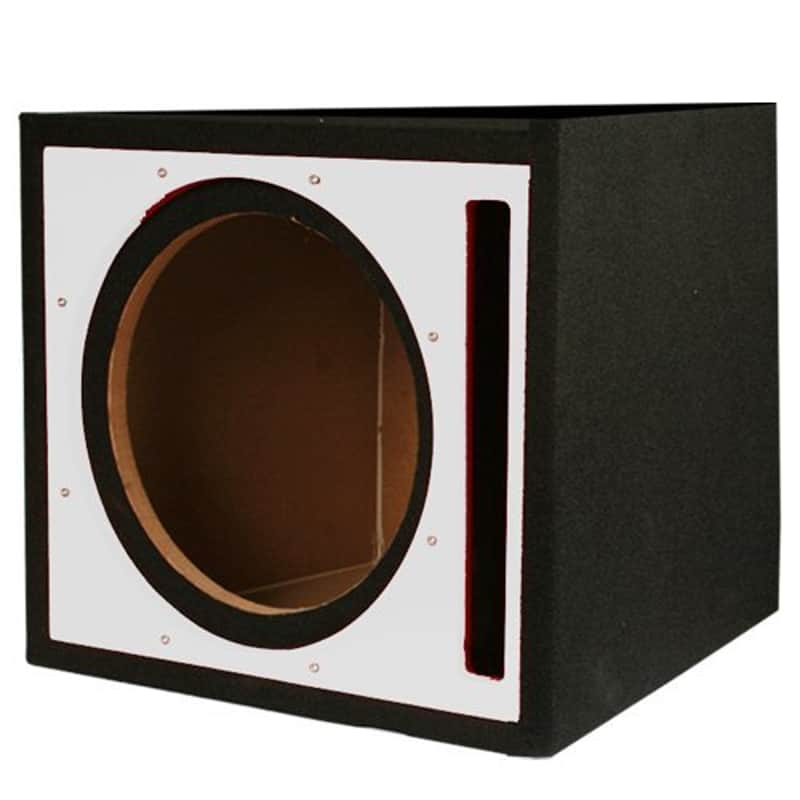 Absolute USA PSEB10S Single 10-Inch Ported Subwoofer Enclosure with Silver High Gloss Face Board image 1