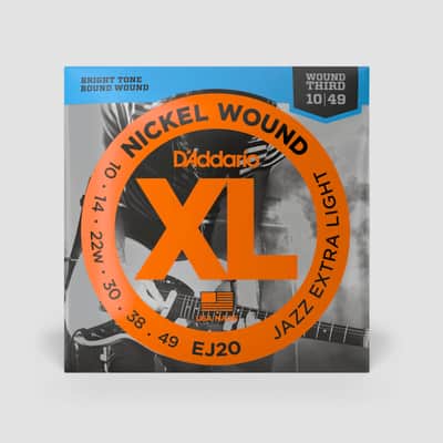D'addario EJ20 Jazz Extra Light - Wound 3rd image 1