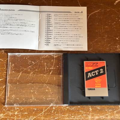 Yamaha SY77 VOICE DATA CARD SHOFUKU ACT2 VC7702 image 2