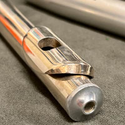 Uebel Aluminum “Cigar” Unibody Flute 1970’s - Aluminum w/ Silver Plated Keys & Headjoint image 10