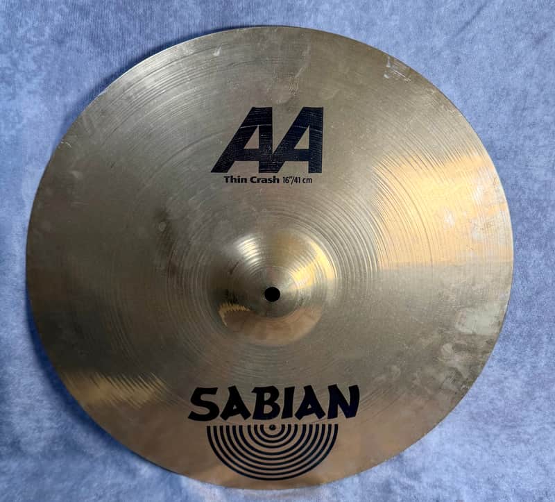 Sabian 16" AA Thin Crash Cymbal 2009 - 2014 - Brilliant image 1