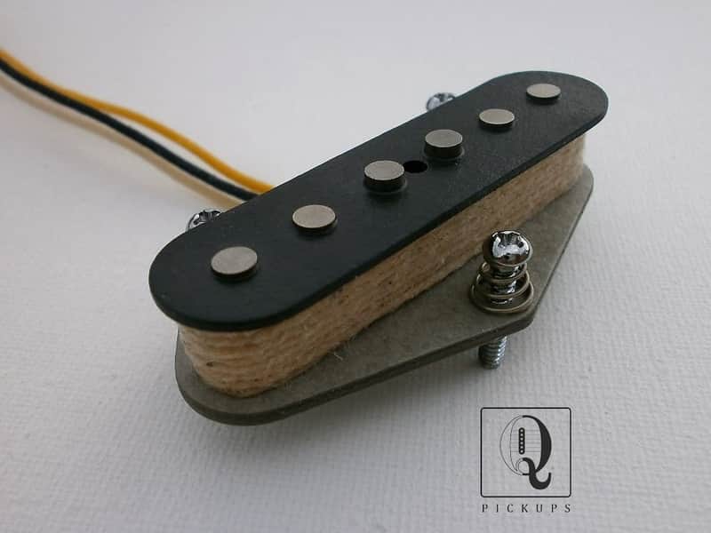 Coil Tap Telecaster Guitar Bridge Pickup Hand Wound Alnico 2 Fender Vintage Hot by Q pickups image 1