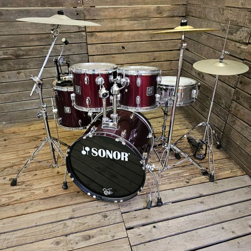 Sonor Force 503 Drum Kit, Red Complete USED! RKS5K040626 image 1