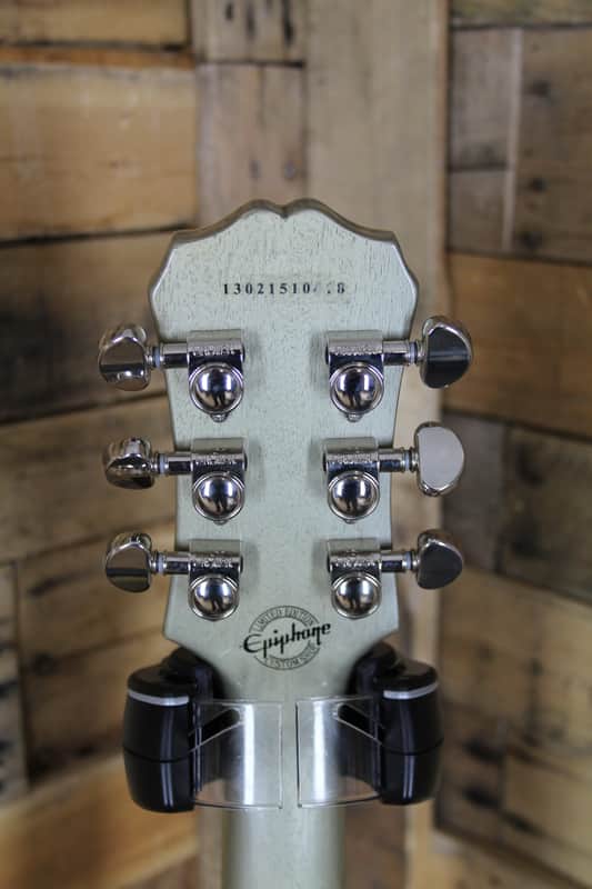 2013 Epiphone Les Paul Custom PRO TV Silver Limited Edition | Reverb