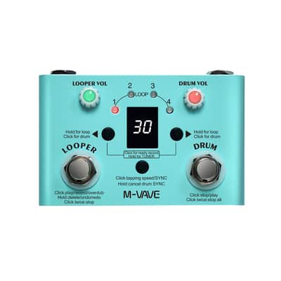 M-vave Lost Tempo V2 Drum Machines & Looper Pedal & High Precision Tuner,price include the import duty for US buyer image 1