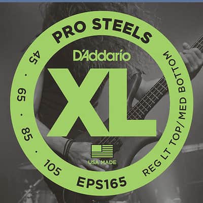 D'Addario EPS165 ProSteels Long Scale Bass Guitar Strings, Custom Light Gauge