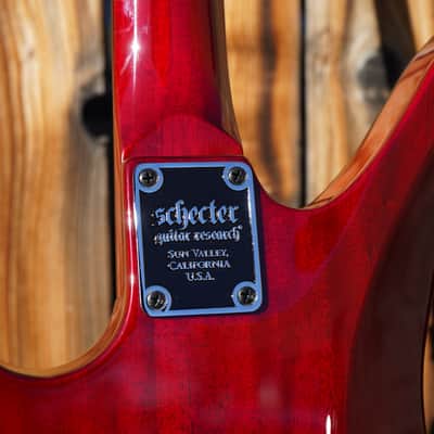 Schecter DIAMOND SERIES Synyster Gates Standard Plus   Transparent Deep Red 6-String Electric Guitar image 11