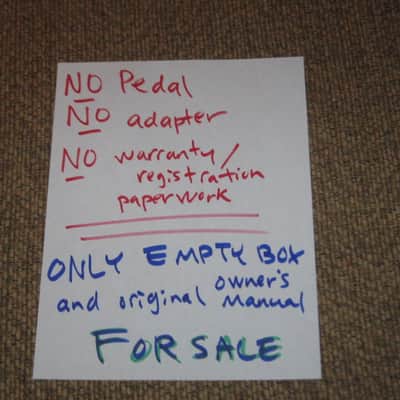 mostly very clean Electro Harmonix EMPTY CARDBOARD BOX + orig Owner's Manual ONLY for Nano Looper 360 (NO pedal, NO power supply, NO warranty / registration paperwork) 2014 (2010s) BOX: cardboard - OUTER AREAS blue / GRAPHIC black & white, white image 3