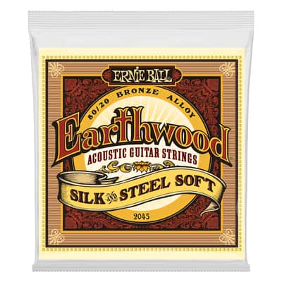 Ernie Ball 2045 Earthwood Silk & Steel 80/20 Bronze Soft 11-52 image 1