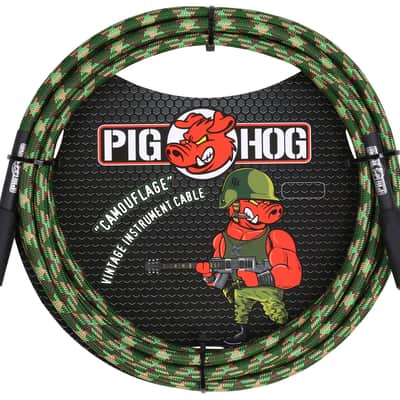 Pig Hog PHM10 Tour-Grade XLR Male to Female Mic Cable - 10' Camouflage image 1