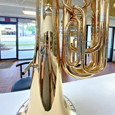 New Alexander model 164 "Kaisertuba" BBb Tuba in Gold Brass,4 valves, Lacquered,Nickel-Silver Garland; with Care Kit image 17