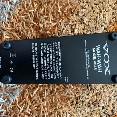 Vox V845 Classic Wah 2009 - Present - Black image 3