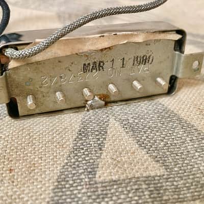 1980 Gibson Patent Stamp (Pat No) Mini Humbucker Pickup Chrome Vintage 1980's image 6