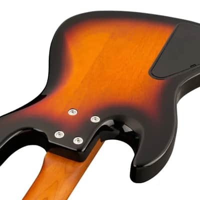 Sadowsky MetroExpress 21-Fret Vintage J/J Bass, Morado Fingerboard, Fretless With Lines, 4-String - Tobacco Sunburst Transparent High Polish image 6