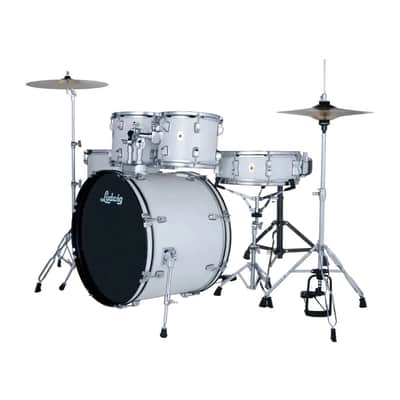 Ludwig Accent Drive Complete 5pc Drum Set Snow Dust image 2