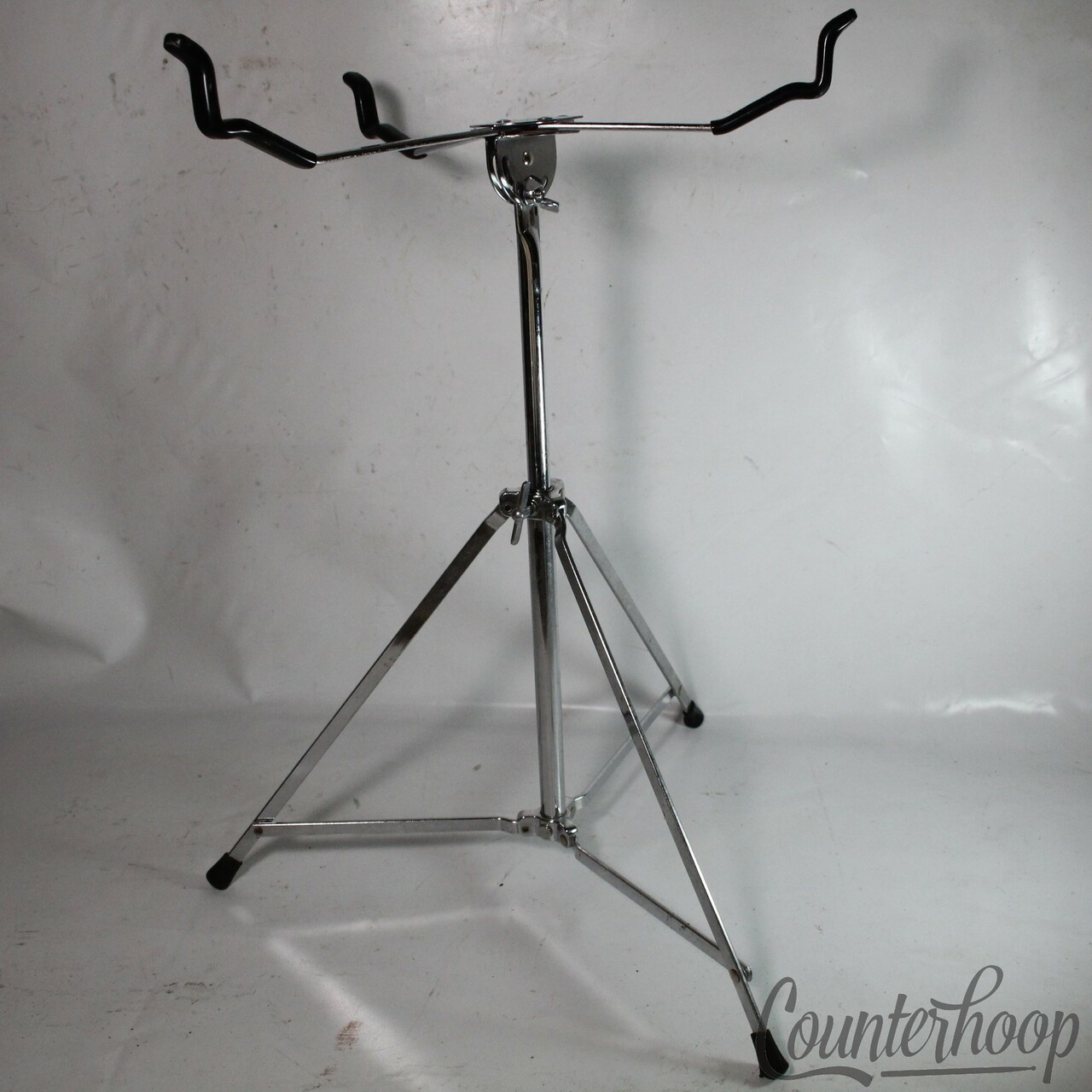 Slingerland Snare Drum Stand Niles,IL Top Basket+Single-Braced Vintage60s Chrome — main photograph