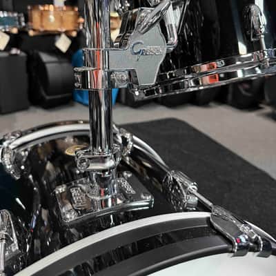 Gretsch USA Custom 3-Piece 12/14/20 Drum Kit Set in Solid Black Nitron image 4