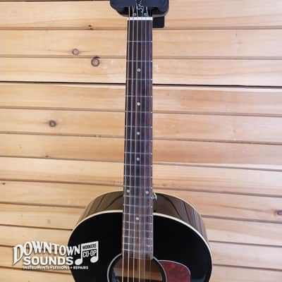 Epiphone Blues King Studio Acoustic-Electric Concert Guitar with Epiphone Gig Bag - Ebony image 4