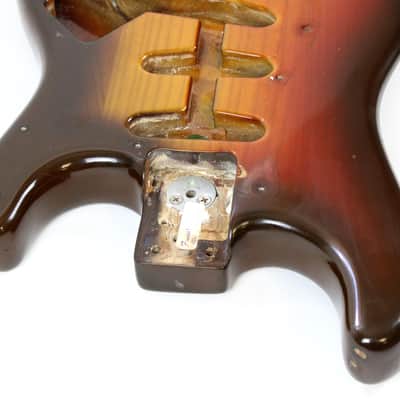 1979 Vintage Fender Stratocaster Sunburst BODY S9 Serial 1970s CBS Era USA Strat image 9