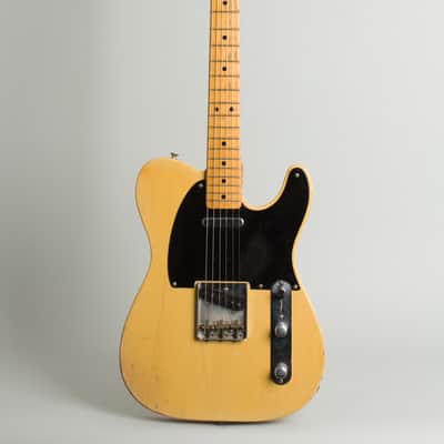 Fender Telecaster Solid Body Electric Guitar (1952), ser. #0691, original brown hard shell case. image 1