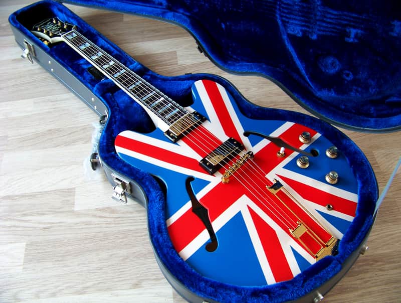 SUMMER SALE - TPP Noel Gallagher "Union Jack" Epiphone Ltd. Edition Sheraton Outfit - LAST ONE image 1