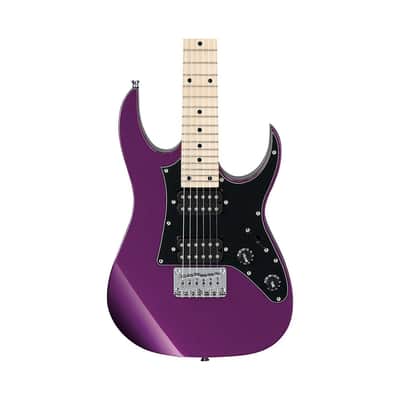 Ibanez GRGM21MMPL 6-String Solid Body Electric Guitar, Right-Handed, Metallic Purple Finish, Mini Size, 24 Frets image 3