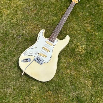 ‘85 Fender MIJ Strat Jimi Hendrix Lefty To Righty Conversion Olympic White Rosewood image 1
