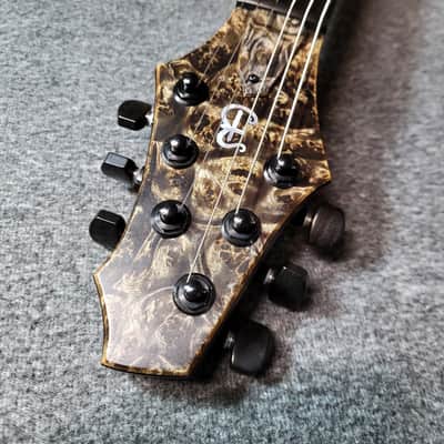 Barlow Guitars  Falcon II 2020 Camphor Burl / Spanish Cedar / Ebony image 4