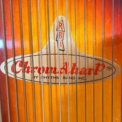 RBI ChromAharp Autoharp 36-String Made in Japan Sunburst Folk Instrument 1970's-1980's image 2