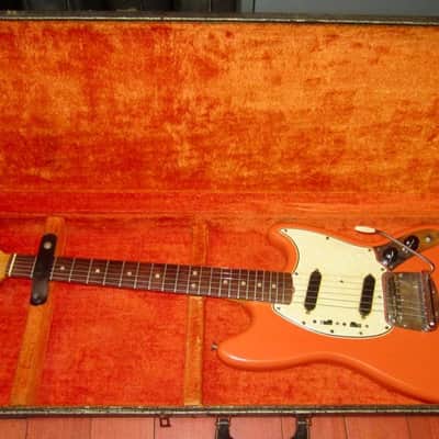 1965 Fender Mustang Salmon Pink w/ Original Hardshell Case image 4